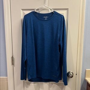 Eddie Bauer Men's Deep Blue Long Sleeve Tee